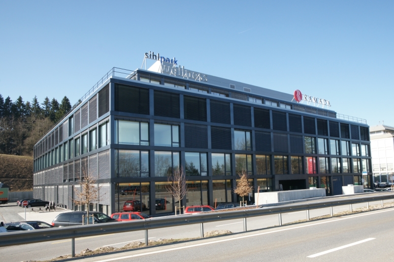 Firmengebäude softcash ag im Sihlpark.